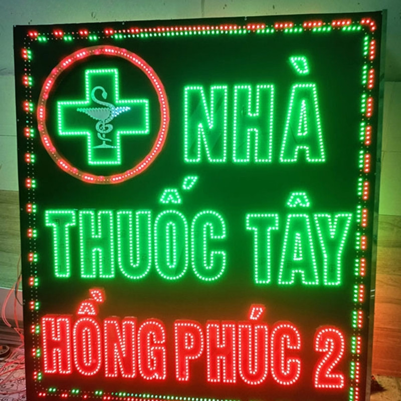 Mẫu biển vẫy quầy thuốc t&acirc;y Hồng Ph&uacute;c 2