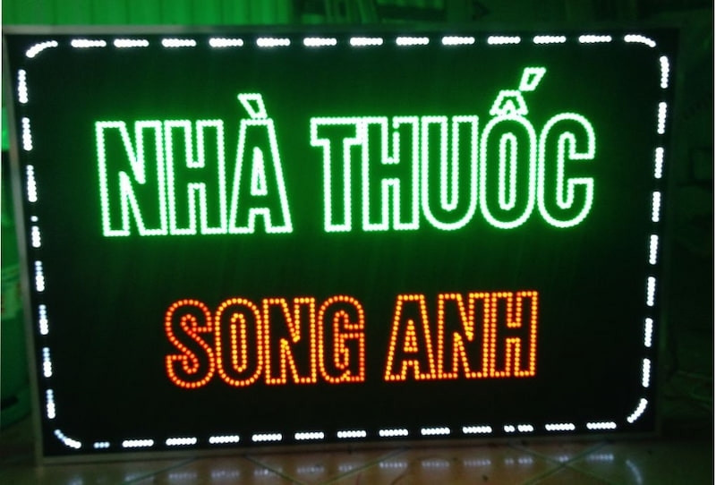 Biển vẫy nh&agrave; thuốc Song Anh