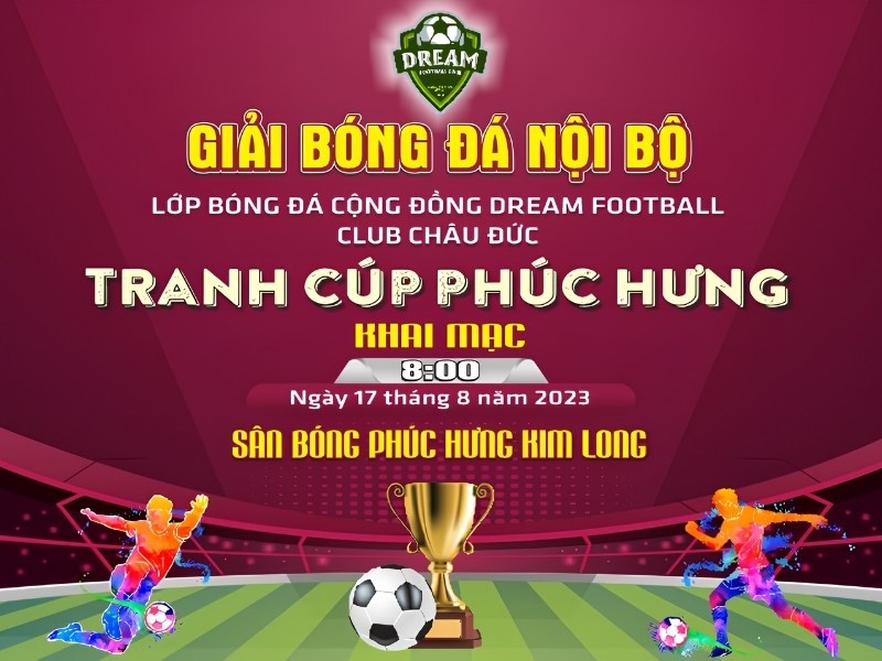 Mẫu backdrop b&oacute;ng đ&aacute; nội bộ