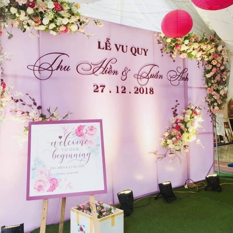 Mẫu backdrop lễ vu quy
