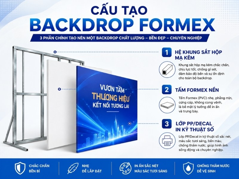 Cấu tạo của backdrop Formex
