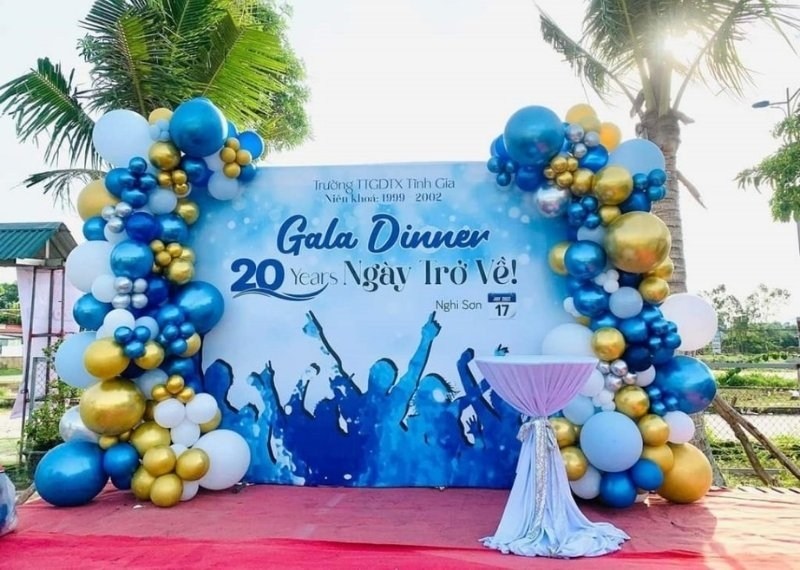 Mẫu backdrop gala dinner cho c&ocirc;ng ty
