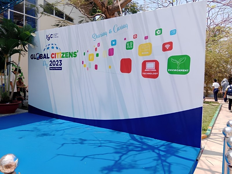 Thi c&ocirc;ng backdrop hiflex gi&aacute; rẻ trọn g&oacute;i tại TPHCM