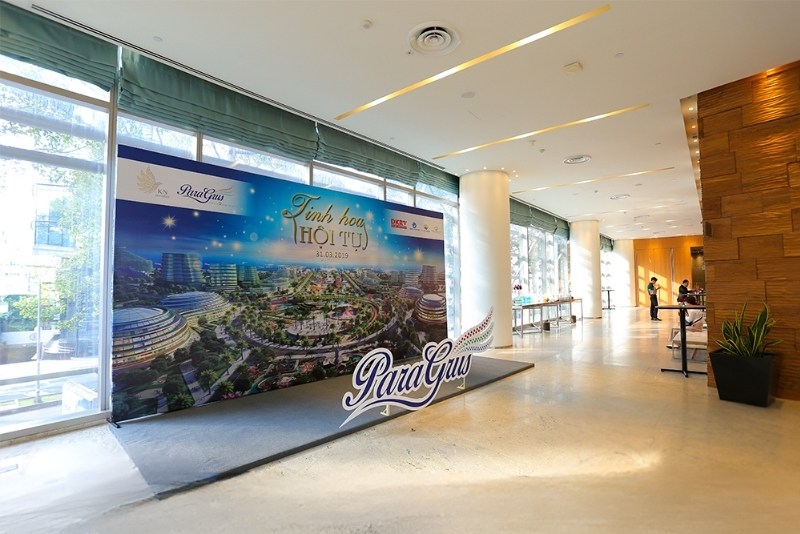 Mẫu backdrop hiflex sự kiện bất động sản