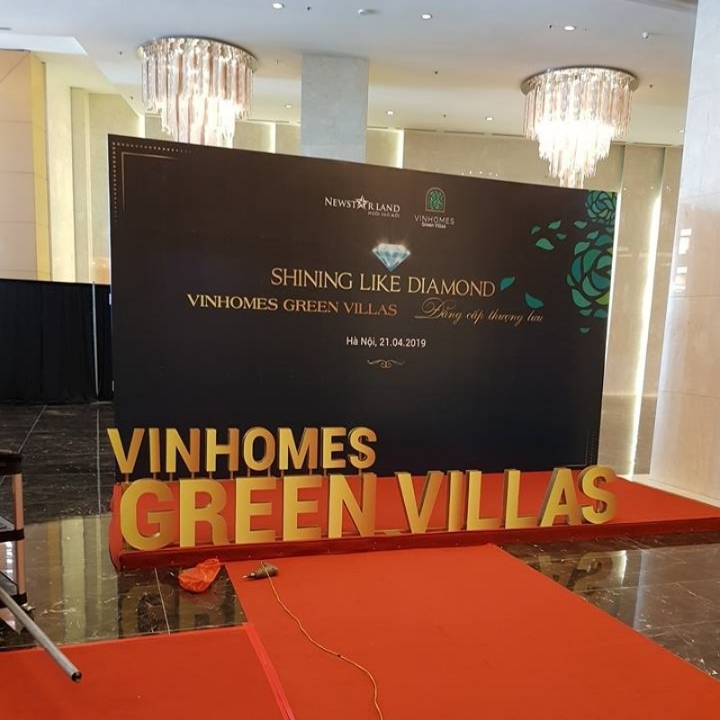 Mẫu backdrop hiflex vinhomes green villas