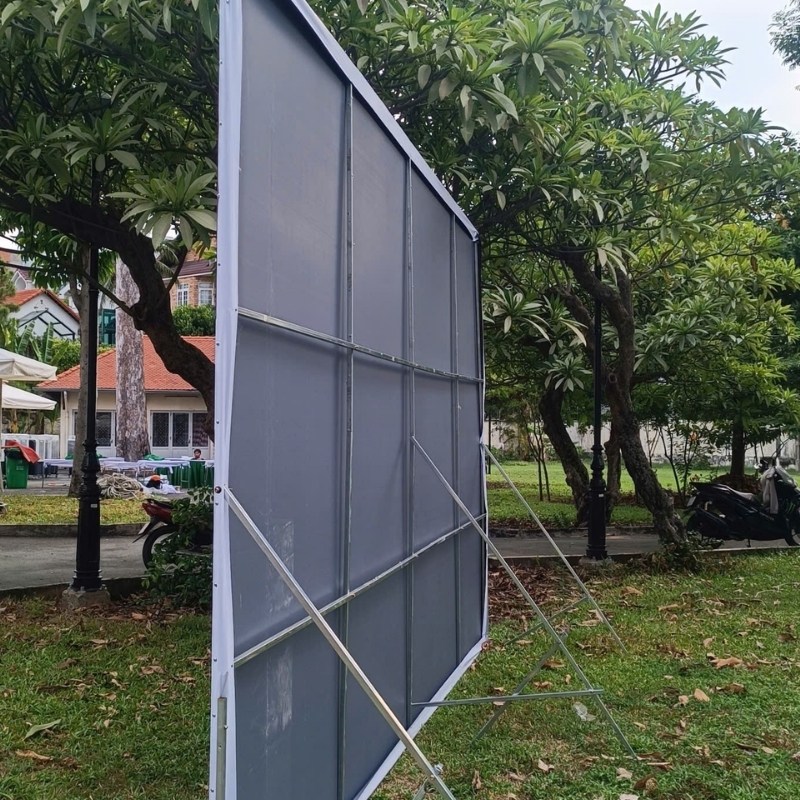 Backdrop hiflex bạt đế x&aacute;m