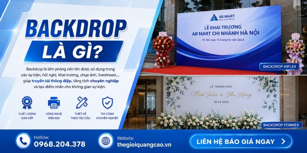 Backdrop Là Gì? Khác Gì So Với Background? Phân Loại