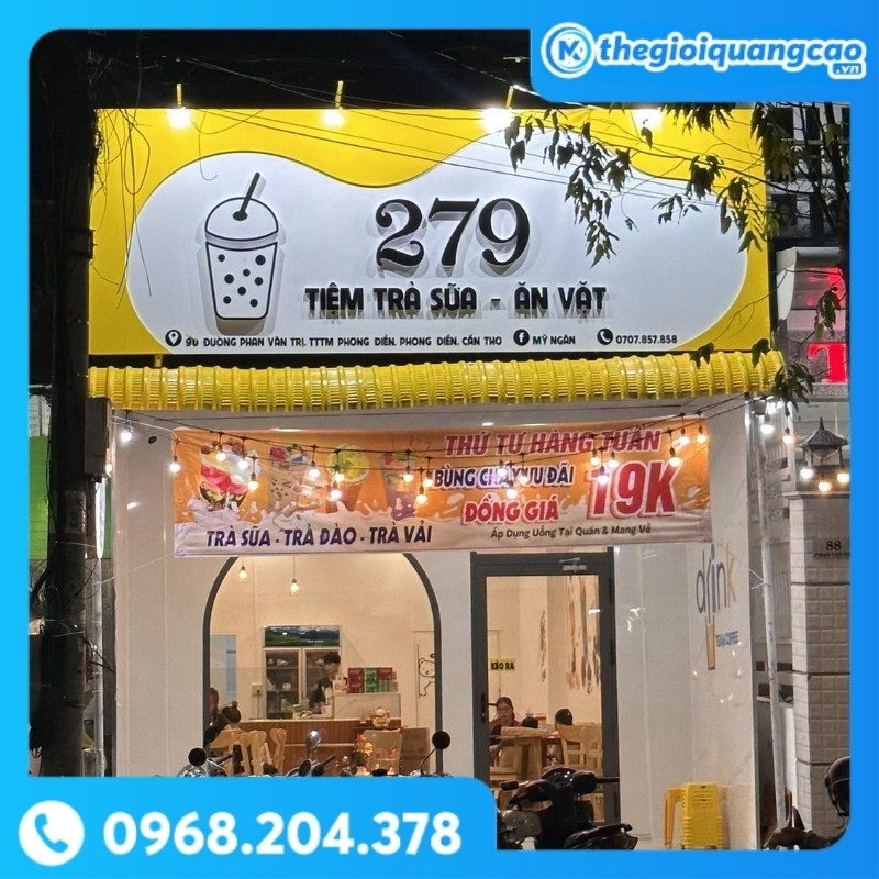 Bảng Hiệu Ăn Vặt