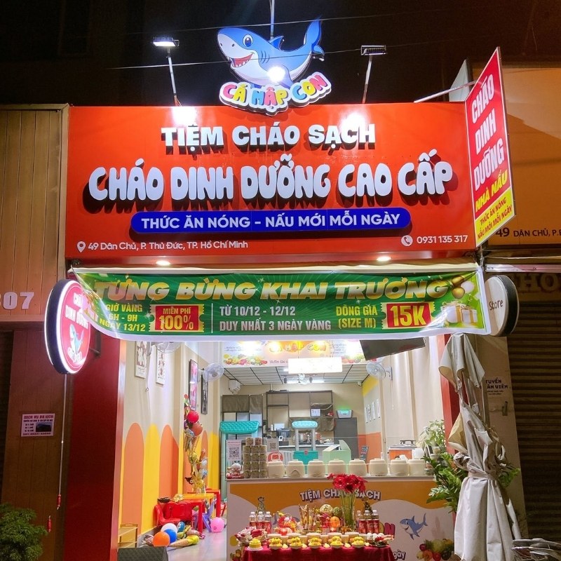 Mẫu bảng hiệu ch&aacute;o dinh dưỡng thu h&uacute;t kh&aacute;ch h&agrave;ng