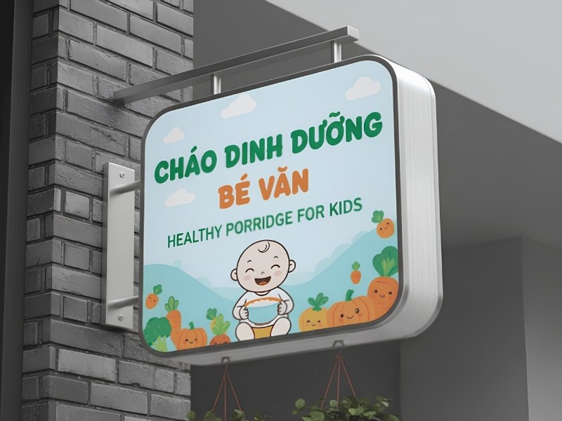 Biển vẫy h&uacute;t nổi mica ch&aacute;o dinh dưỡng