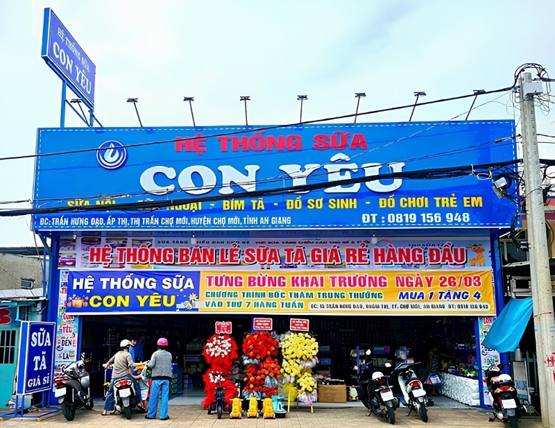 Mẫu bảng hiệu hệ thống sữa con y&ecirc;u