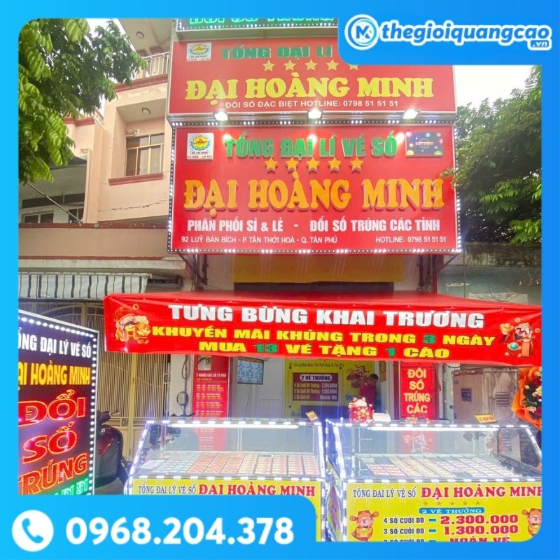 Bảng Hiệu Đại Lý Vé Số