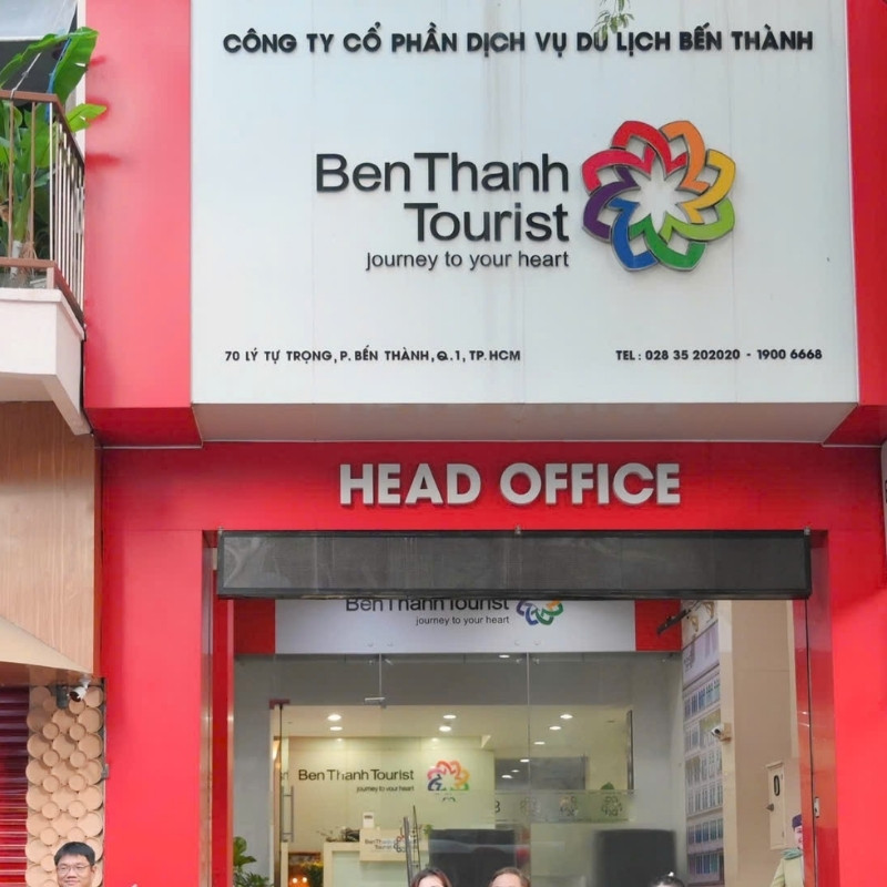 Mẫu bảng hiệu c&ocirc;ng ty cổ phần dịch vụ du lịch bến th&agrave;nh