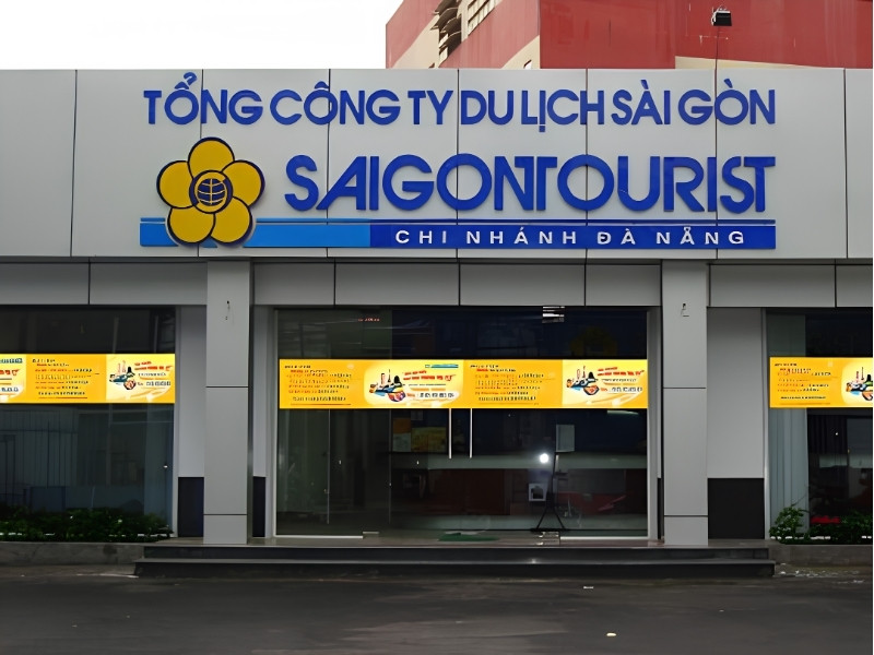 Mẫu bảng hiệu dịch vụ du lịch Sai Gon Tourist