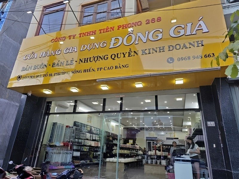 Mẫu bảng hiệu cửa h&agrave;ng đồ gia dụng đẹp