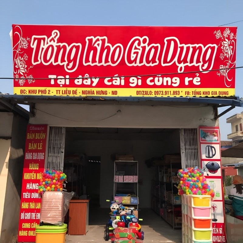 Mẫu bảng hiệu đồ gia dụng tổng hợp