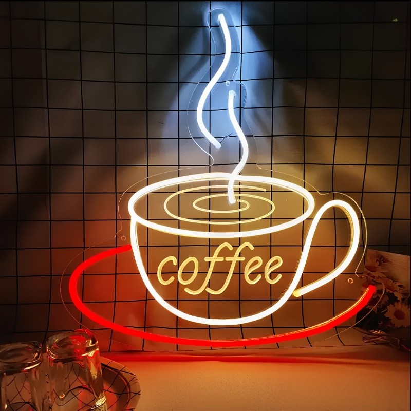 Mẫu bảng hiệu led neon sign cho qu&aacute;n coffee