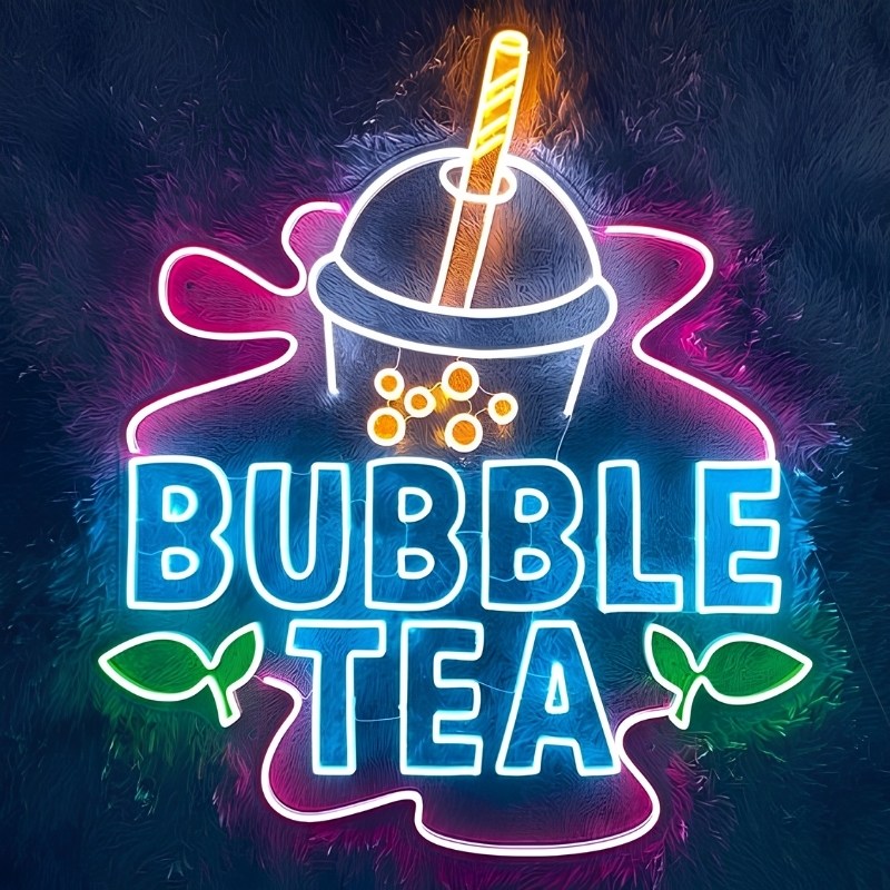 Mẫu bảng hiệu neon sign cho qu&aacute;n tr&agrave; sữa