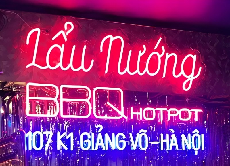 Mẫu bảng hiệu led neon sign cho nh&agrave; h&agrave;ng