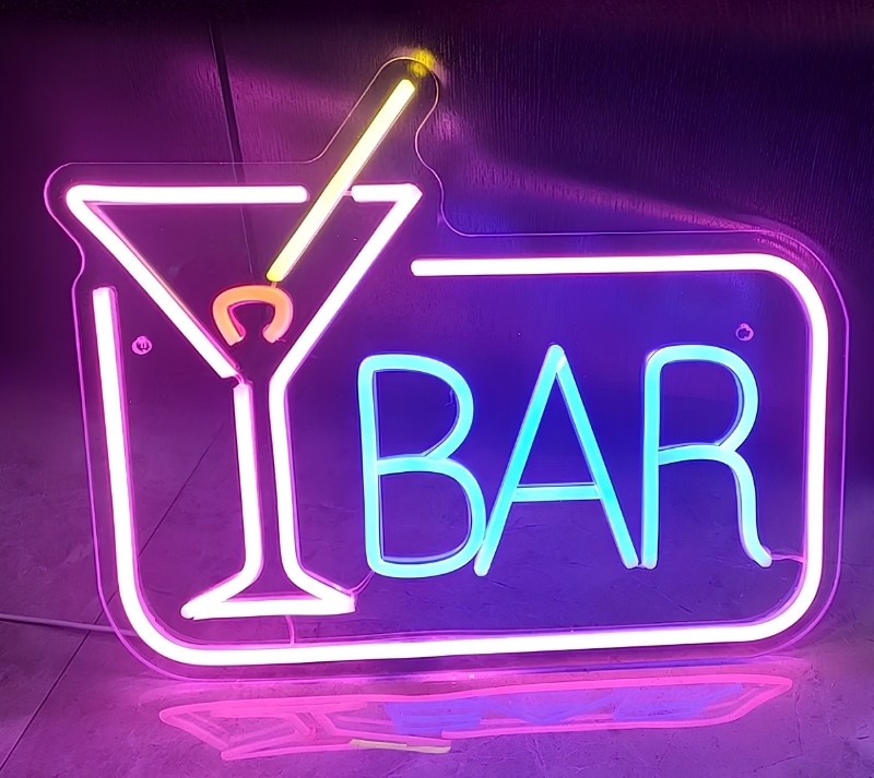 Mẫu bảng hiệu đ&egrave;n neon cho qu&aacute;n bar