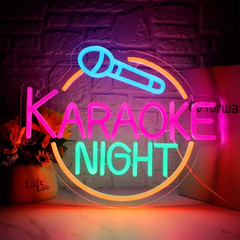L&agrave;m bảng hiệu neon cho qu&aacute;n karaoke uy t&iacute;n, chất lượng