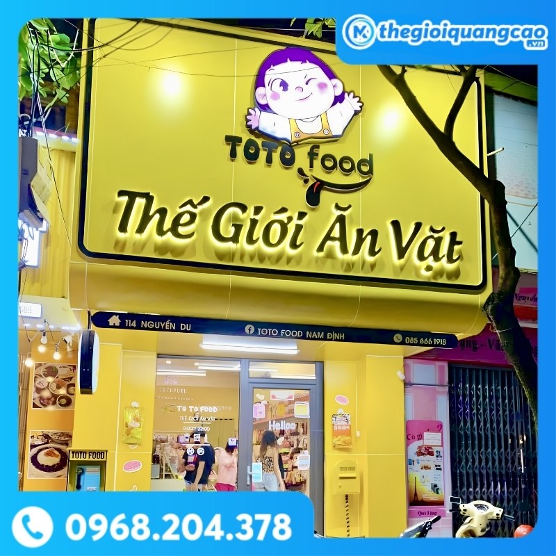 Bảng Hiệu Màu Vàng