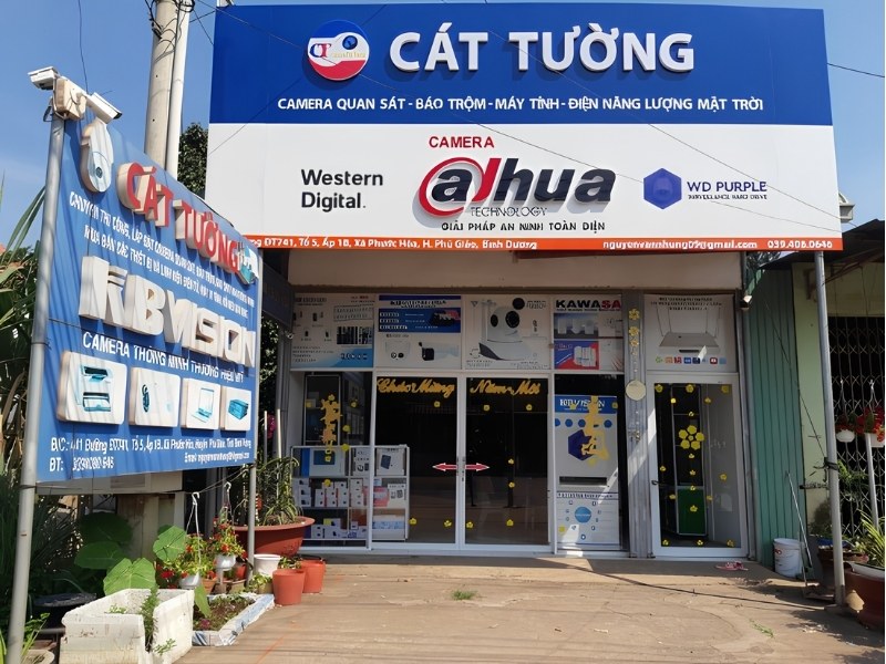 Mẫu bảng hiệu camera C&aacute;t Tường