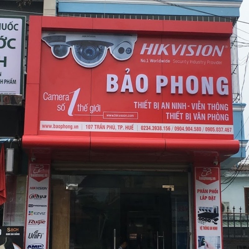 Mẫu bảng hiệu camera Bảo Phong