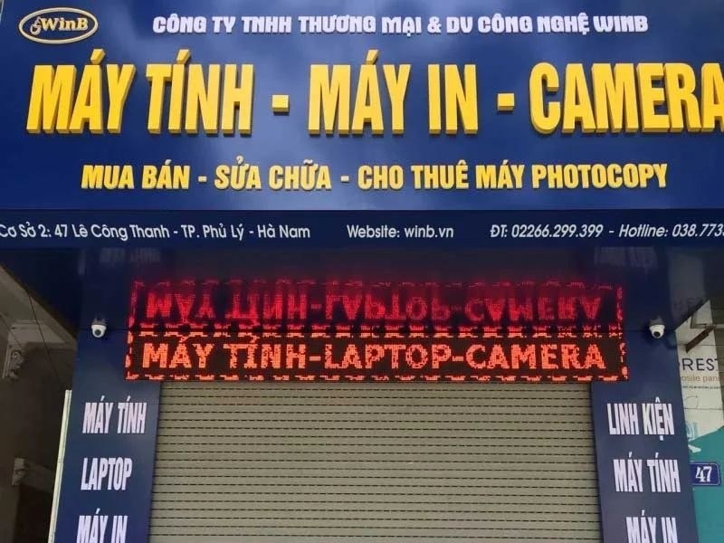 Bảng hiệu m&aacute;y t&iacute;nh, laptop, camera LED ma trận