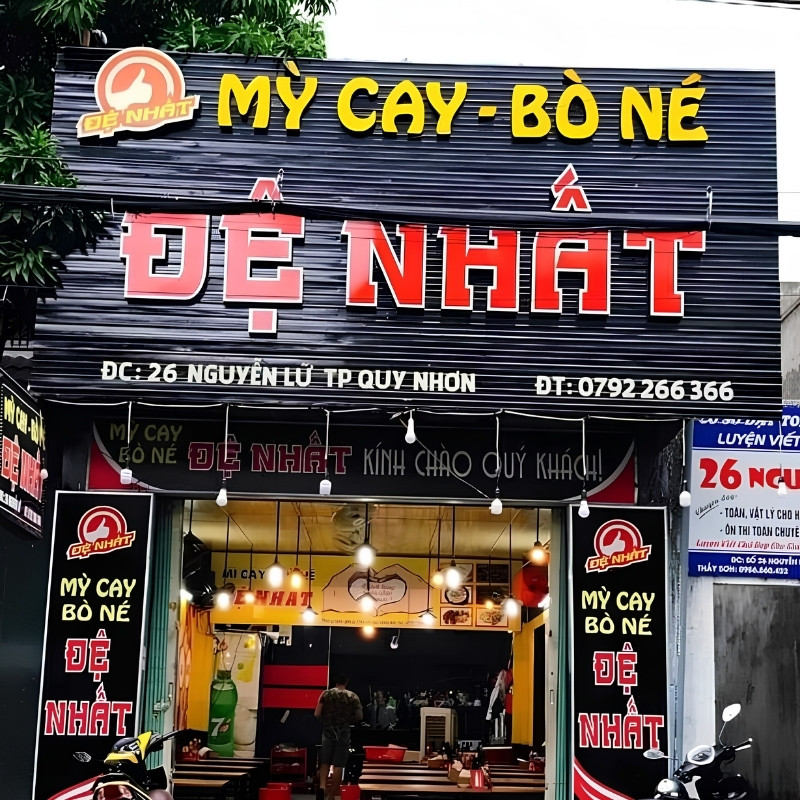 Mẫu biển quảng c&aacute;o m&igrave; cay Đệ Nhất