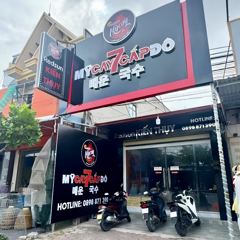 Mẫu biển m&igrave; cay 7 cấp độ