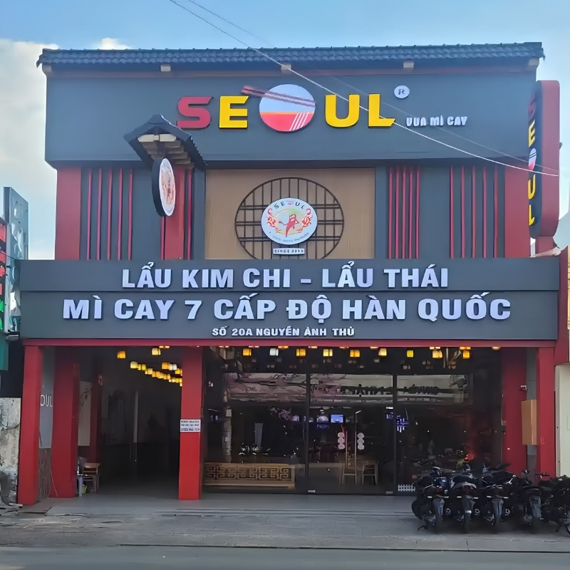 Bảng hiệu m&igrave; cay Seoul