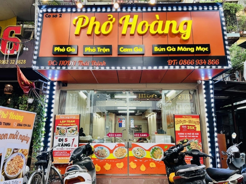 Mẫu bảng hiệu phở ho&agrave;ng