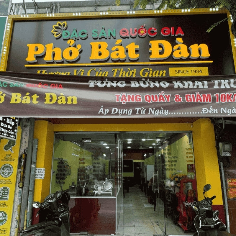 Thiết kế bảng hiệu phở theo y&ecirc;u cầu