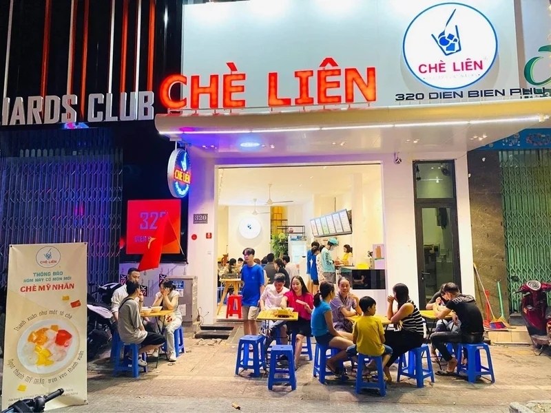 Mẫu bảng hiệu qu&aacute;n ch&egrave; li&ecirc;n