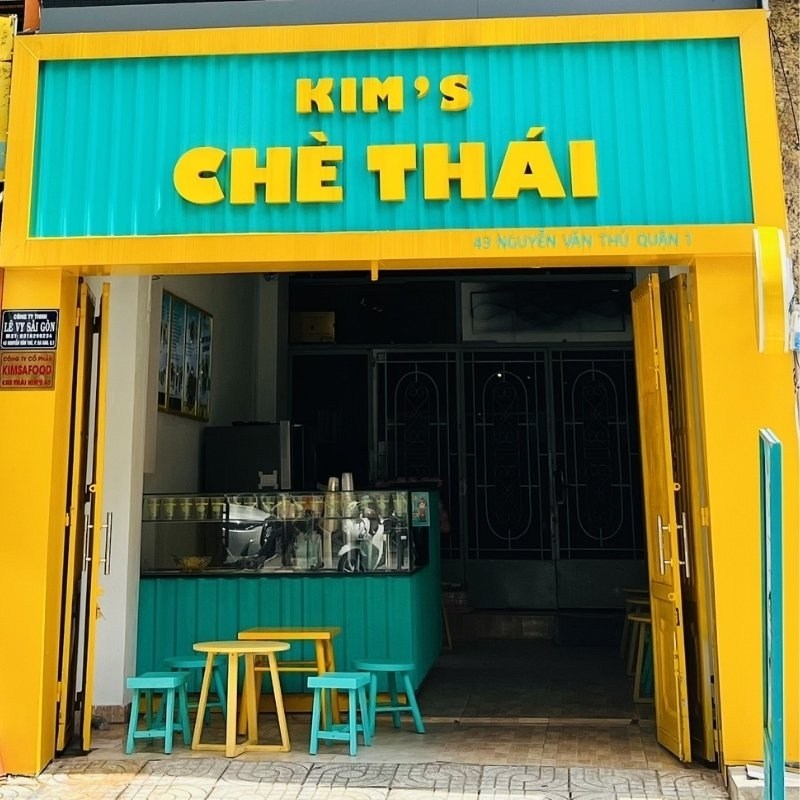 Mẫu bảng hiệu qu&aacute;n ch&egrave; th&aacute;i