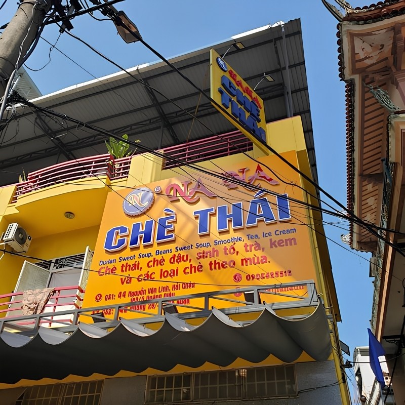 Mẫu bảng hiệu qu&aacute;n ch&egrave; th&aacute;i na tra
