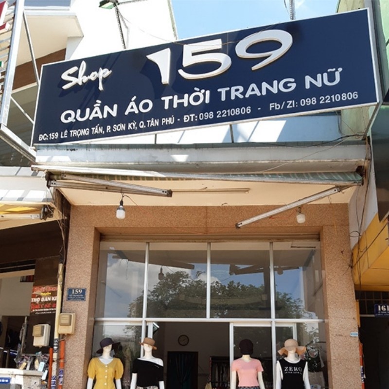 Mẫu bảng hiệu shop quần &aacute;o thời trang nữ