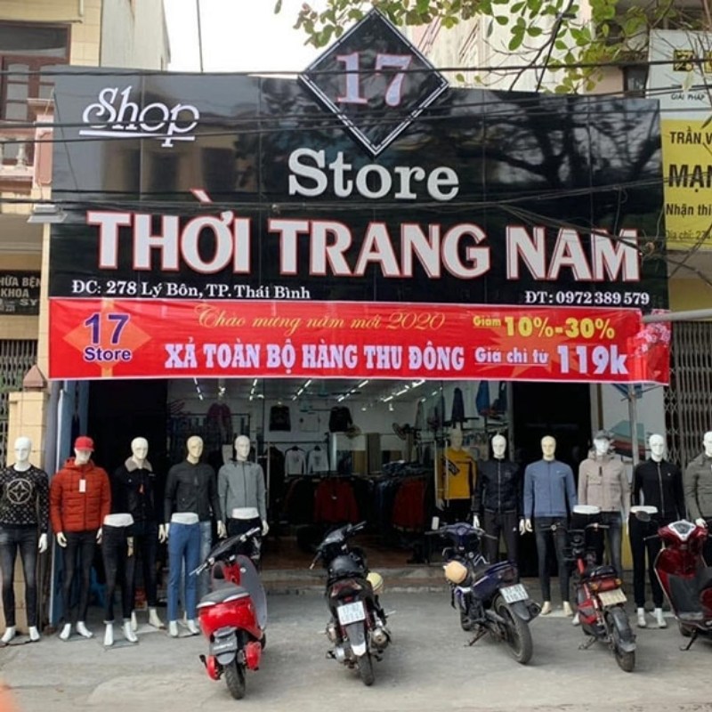 Mẫu bảng hiệu shop thời trang nam đẹp