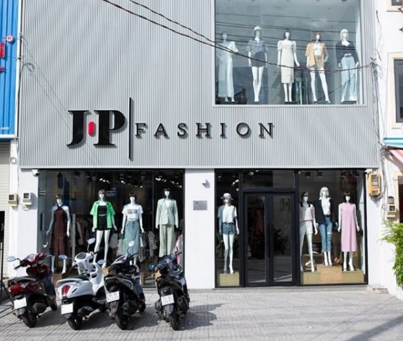Mẫu bảng hiệu shop thời trang J.P