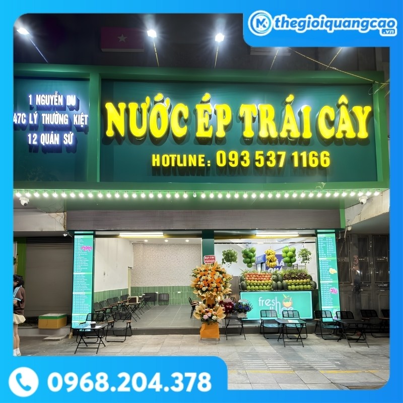Bảng Hiệu Sinh Tố Nước Ép
