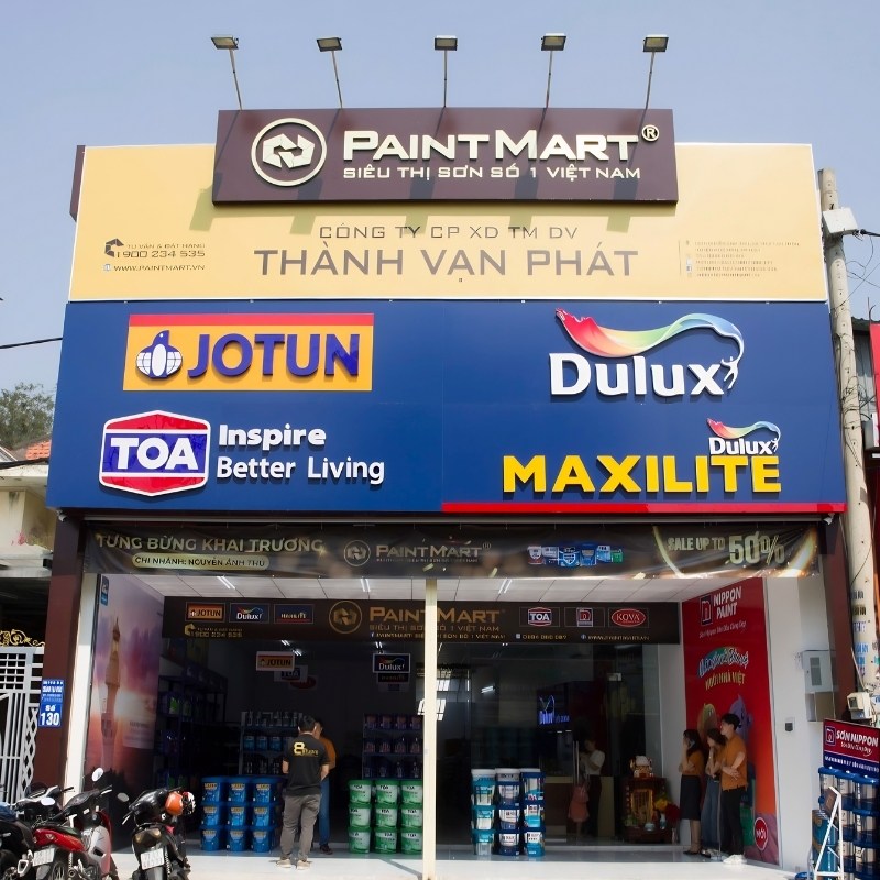 Mẫu bảng hiệu sơn đại l&yacute; Th&agrave;nh Vạn Ph&aacute;t
