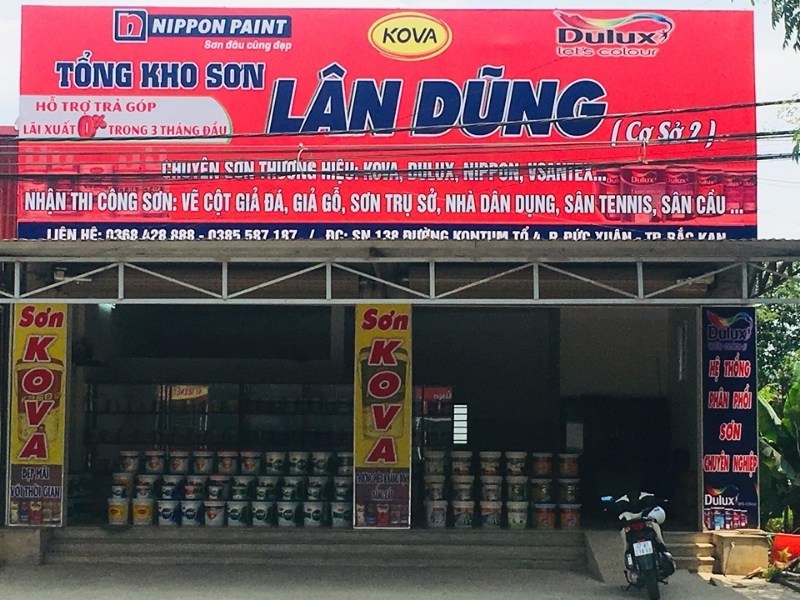 Bảng hiệu sơn in chất liệu bạt hiflex