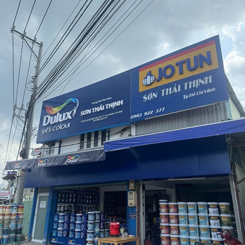 Bảng hiệu sơn t&ocirc;n s&oacute;ng