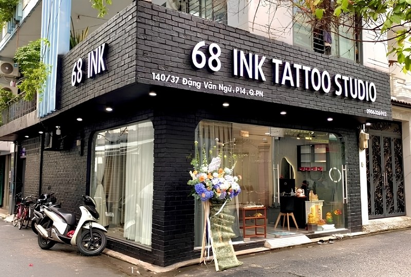 Mẫu bảng hiệu tattoo studio