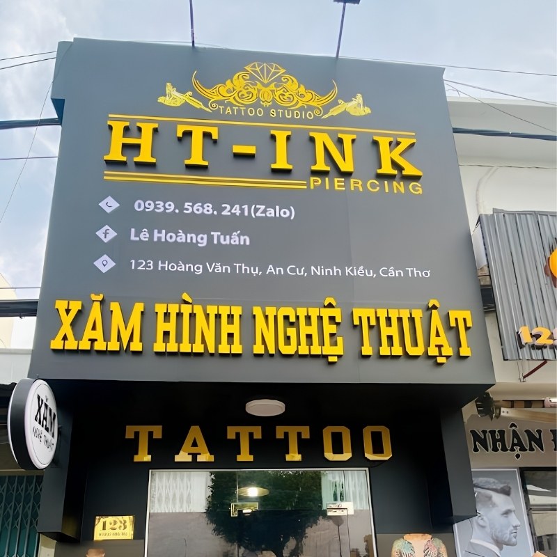 Thi c&ocirc;ng bảng hiệu tattoo gi&aacute; rẻ trọn g&oacute;i TPHCM