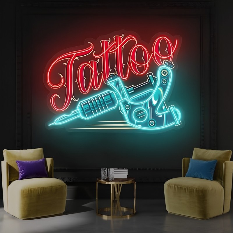 Bảng hiệu led neon sign cho tiệm xăm