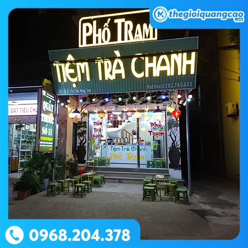 Bảng Hiệu Trà Chanh
