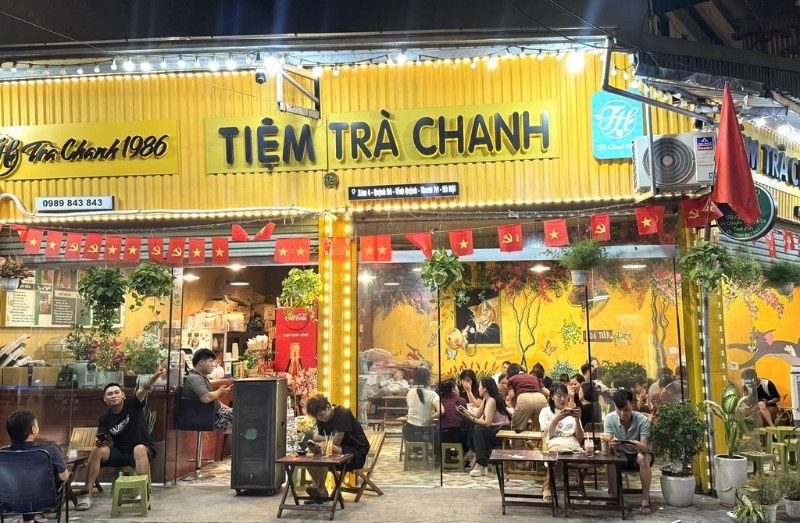 Mẫu bảng hiệu tr&agrave; chanh 1986