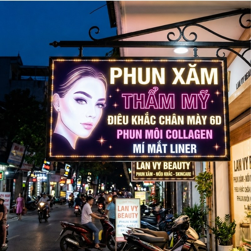  Mẫu biển vẫy phun xăm thẩm mỹ, đi&ecirc;u khắc ch&acirc;n m&agrave;y 